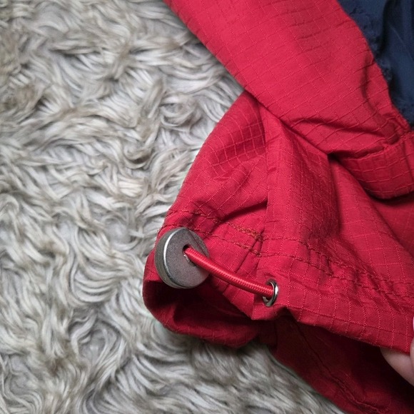 Tommy Hilfiger Vintage 90s Red Pullover Windbreaker Jacket Flag Logo L - Picture 7 of 15